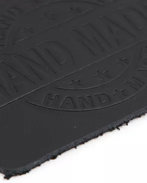 38 Термоаппликация из кожи Hand Made 7*5,25см, 100% кожа (43 черный) арт. АРС-44853-1-АРС0001229189
