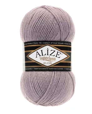 Пряжа ALIZE 'Superlana klasik' (однотонная) 100гр. 280м. (75% акрил, 25%шерсть) ТУ (142 темно-розовый) арт. АРС-45055-1-АРС0001091017