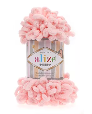 Пряжа Alize 'Puffy' 100г 9м (100% микрополиэстер) (340 пудровый) арт. АРС-45078-1-АРС0001146418