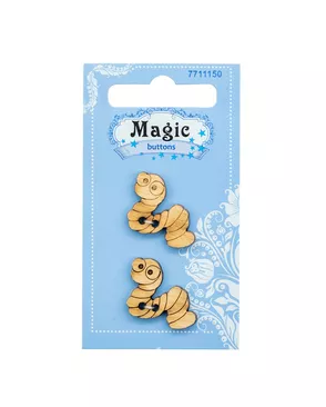 LW832-V45 Набор пуговиц 'Червячок', упак./2 шт., Magic Buttons арт. АРС-45635-1-АРС0001054505 LW832-V45 Набор пуговиц 'Червячок', упак./2 шт., Magic Buttons арт. АРС-45635-1-АРС0001054505