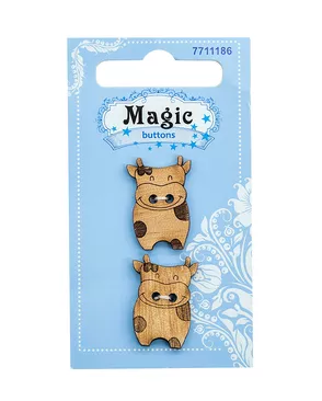 LW783-V47 Набор пуговиц 'Корова', упак./2 шт., Magic Buttons арт. АРС-45670-1-АРС0001054588 LW783-V47 Набор пуговиц 'Корова', упак./2 шт., Magic Buttons арт. АРС-45670-1-АРС0001054588