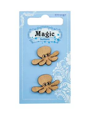 LW794-V47 Набор пуговиц 'Осьминог', упак./2 шт., Magic Buttons арт. АРС-45678-1-АРС0001054599 LW794-V47 Набор пуговиц 'Осьминог', упак./2 шт., Magic Buttons арт. АРС-45678-1-АРС0001054599