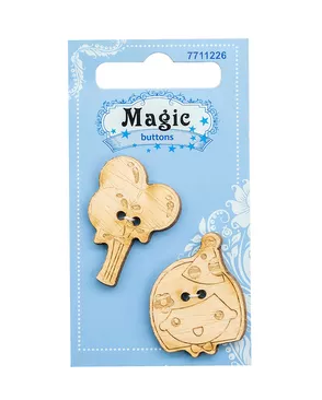 BBL023-MX-V Набор пуговиц 'Девочка', упак./2 шт., Magic Buttons арт. АРС-45701-1-АРС0001054689 BBL023-MX-V Набор пуговиц 'Девочка', упак./2 шт., Magic Buttons арт. АРС-45701-1-АРС0001054689