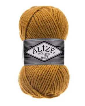 Пряжа ALIZE 'Superlana maxi' 100гр. 100м. (75% акрил, 25%шерсть) ТУ (02 шафран) арт. АРС-46333-1-АРС0001143416