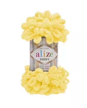 Пряжа Alize 'Puffy' 100г 9м (100% микрополиэстер) (216 желтый) арт. АРС-46507-1-АРС0001161375