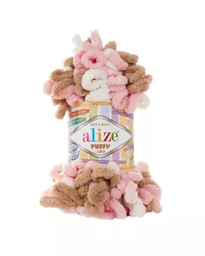 Пряжа Alize 'Puffy Color' 100г 9м (100% микрополиэстер) (6046 секционный) арт. АРС-46792-1-АРС0001201137