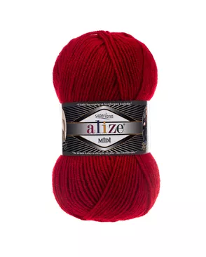 Пряжа ALIZE 'SUPERLANA MIDI' 100гр. 170м (25% Шерсть - 75% Акрил) (56 красный) арт. АРС-47449-1-АРС0001227040