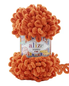 Пряжа Alize 'Puffy Fine' 100г 14м (100% микрополиэстер) (6 апельсиновый) арт. АРС-49318-1-АРС0001272558 Пряжа Alize 'Puffy Fine' 100г 14м (100% микрополиэстер) (6 апельсиновый) арт. АРС-49318-1-АРС0001272558