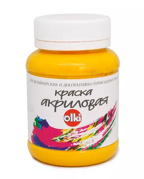 2513 Краска акриловая дизайн, желтая, 100мл, Olki арт. АРС-49854-1-АРС0000802189 2513 Краска акриловая дизайн, желтая, 100мл, Olki арт. АРС-49854-1-АРС0000802189