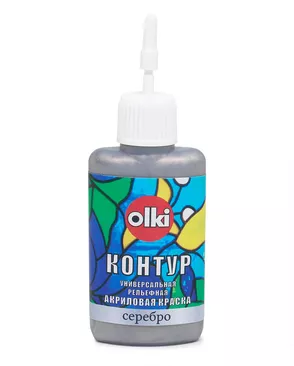 Контур акриловый 20мл, Olki (7310 серебро) арт. АРС-49888-1-АРС0000805188 Контур акриловый 20мл, Olki (7310 серебро) арт. АРС-49888-1-АРС0000805188