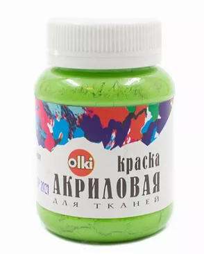 2377 Краска акриловая для ткани, лиственно-зеленая, 100мл, Olki арт. АРС-49939-1-АРС0000808351 2377 Краска акриловая для ткани, лиственно-зеленая, 100мл, Olki арт. АРС-49939-1-АРС0000808351