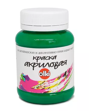 2612 Краска акриловая дизайн, изумрудная, 100мл, Olki арт. АРС-49946-1-АРС0000809386 2612 Краска акриловая дизайн, изумрудная, 100мл, Olki арт. АРС-49946-1-АРС0000809386