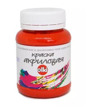 2537 Краска акриловая дизайн, красная, 100мл, Olki арт. АРС-49990-1-АРС0000812278 2537 Краска акриловая дизайн, красная, 100мл, Olki арт. АРС-49990-1-АРС0000812278