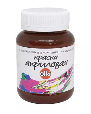 2582 Краска акриловая дизайн, коричневая, 100мл, Olki арт. АРС-50040-1-АРС0000815836 2582 Краска акриловая дизайн, коричневая, 100мл, Olki арт. АРС-50040-1-АРС0000815836
