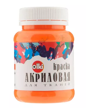 2179 Краска акриловая для ткани, оранжевая, 100мл, Olki арт. АРС-50055-1-АРС0000816718 2179 Краска акриловая для ткани, оранжевая, 100мл, Olki арт. АРС-50055-1-АРС0000816718