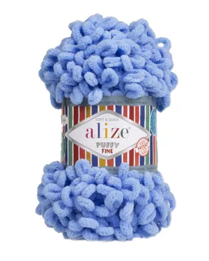 Пряжа Alize 'Puffy Fine' 100г 14м (100% микрополиэстер) (112 голубой) арт. АРС-51466-1-АРС0001176621 Пряжа Alize 'Puffy Fine' 100г 14м (100% микрополиэстер) (112 голубой) арт. АРС-51466-1-АРС0001176621