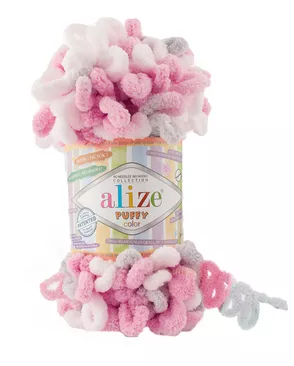 Пряжа Alize 'Puffy Color' 100г 9м (100% микрополиэстер) (6370 секционный) арт. АРС-51512-1-АРС0001250218