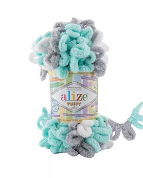 Пряжа Alize 'Puffy Color' 100г 9м (100% микрополиэстер) (6408 секционный) арт. АРС-51647-1-АРС0001250231