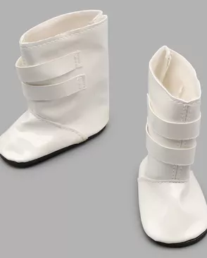 SH-0023 Сапожки для кукол с пряжками, 7см, 1 пара, Astra&Craft (белый) арт. АРС-53864-1-АРС0001278646