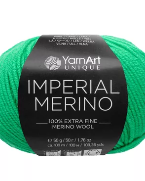 Пряжа YarnArt 'Imperial Merino' 50гр 100м (100% тонкая мериносовая шерсть) (3332 зеленый) арт. АРС-58805-1-АРС0001290449