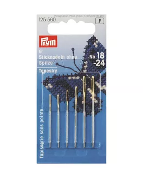 Иглы для вышивки со скругленным острием PRYM 125560 №18/24 арт. АРС-16224-1-АРС0000806058