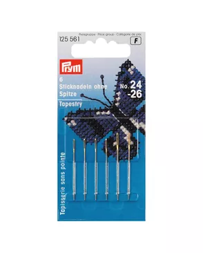 Иглы для вышивки со скругленным острием PRYM 125561 №24/26 арт. АРС-19223-1-АРС0000828902 Иглы для вышивки со скругленным острием PRYM 125561 №24/26 арт. АРС-19223-1-АРС0000828902