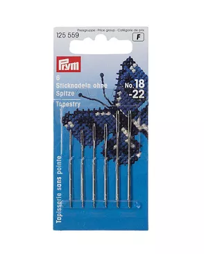 Иглы для вышивки со скругленным острием PRYM 125559 №18/22 арт. АРС-19242-1-АРС0000829055