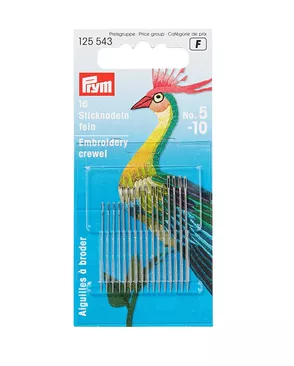 Иглы вышивальные тонкие PRYM 125543 №5-10 арт. АРС-21414-1-АРС0000850701 Иглы вышивальные тонкие PRYM 125543 №5-10 арт. АРС-21414-1-АРС0000850701