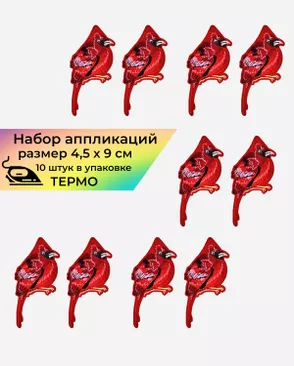 Аппликация термо р.4,5х9см (в упаковке 10 шт.) арт. АТП-51-1-17440