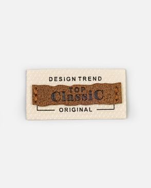 Декоративный элемент "CLASSIC" текстиль р.2,5х5см 10шт арт. ШФНЛ-50-1-49371