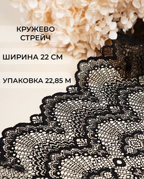 Кружево стрейч ш.22см (22,85м) арт. КС-581-1-47758.001