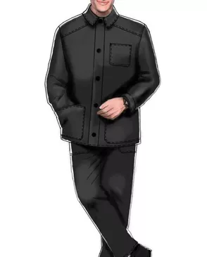Выкройка: костюм х\б мужской (брюки) арт. ВКК-1225-4-ЛК0006086