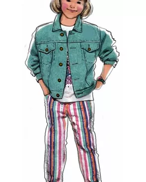Выкройка: denim jacket арт. ВКК-423-1-ЛК0007006