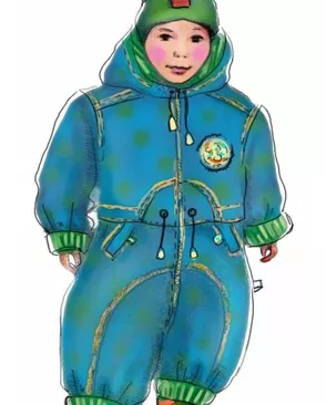 Выкройка: зимний комбинезон арт. ВКК-192-1-ЛК0007008