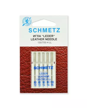 Набор игл для кожи Schmetz №80-100 арт. ИБН-11-1-42394 Набор игл для кожи Schmetz №80-100 арт. ИБН-11-1-42394