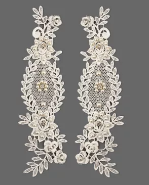 Кружевные вставки лейсы р.6,5х27,5см арт. ДЭТ-77-1-18541