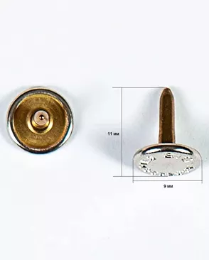 Гвоздь для пуговицы джинсовой цветной металл, 100шт арт. ПРС-5127-1-ПРС00-00001451 Гвоздь для пуговицы джинсовой цветной металл, 100шт арт. ПРС-5127-1-ПРС00-00001451