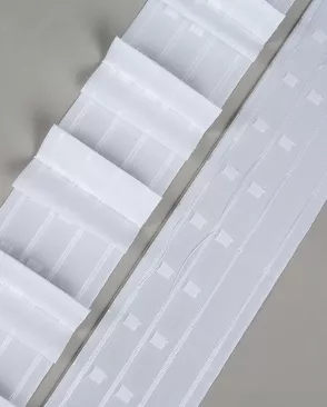 Тесьма шторная 1:2.5 99мм 100% полиэстер 100м арт. ПРС-3739-1-ПРС0006027 Тесьма шторная 1:2.5 99мм 100% полиэстер 100м арт. ПРС-3739-1-ПРС0006027