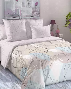 Абстракция 1 беж КПБ Евро (2 нав) арт 4200ПН арт. ТЕКСД-30164-1-ТЕКСД0030165
