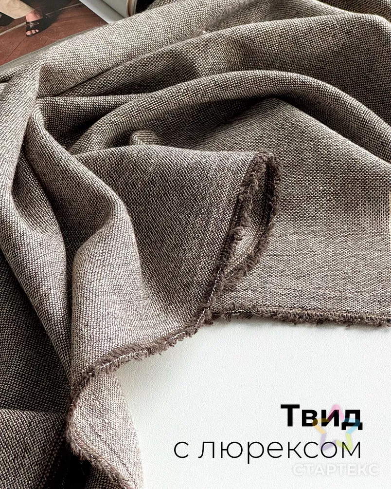 Костюмная Твид с люрексом арт. КТ-71-1-24595.001 - рис. 6