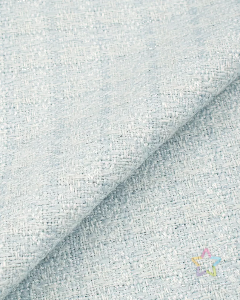 Ткань костюмная букле с люрексом арт. БКЛ-61-4-27083.004 - рис. 1