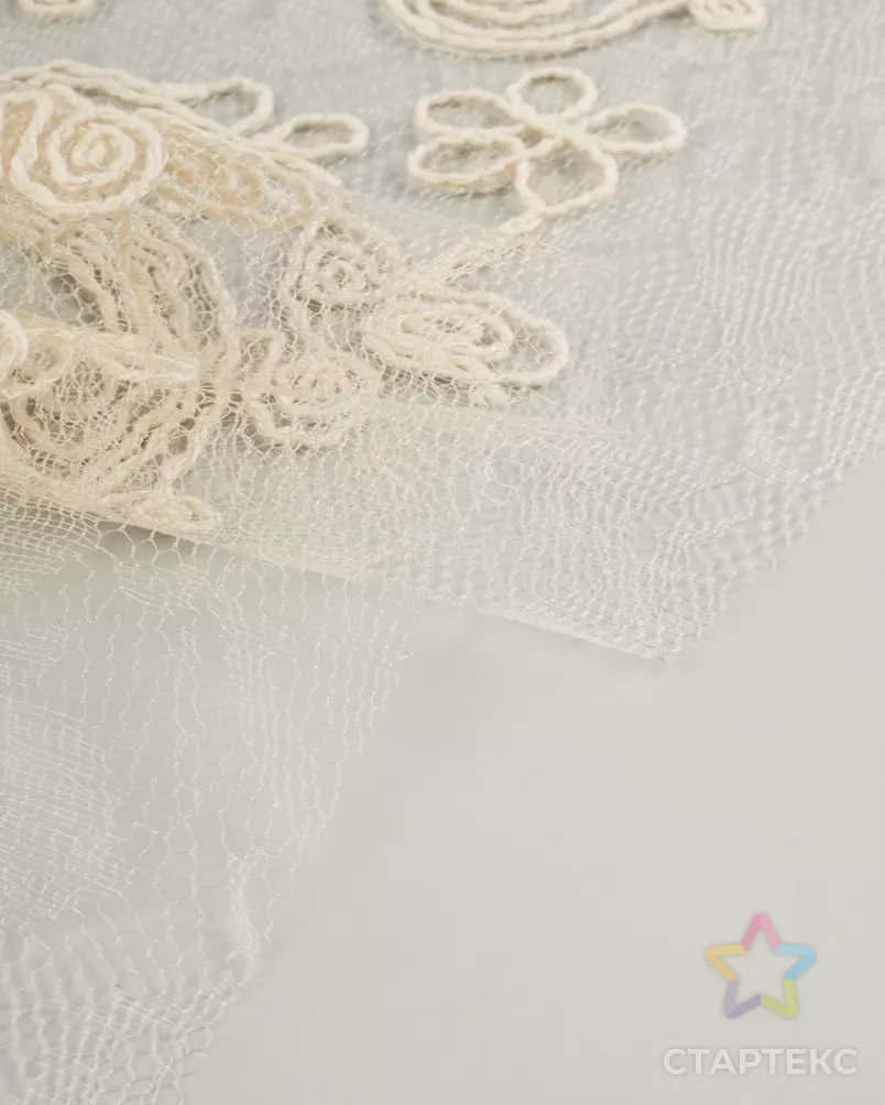 Вышивка на кружеве Висента арт. ПКП-33-1-26797.001 - рис. 7