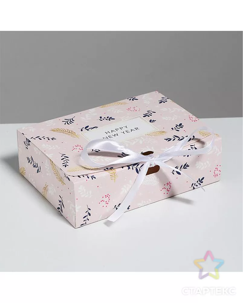 Складная коробка подарочная «Новогодняя» р.16,5×12,5×5см арт. УП-162-1-45159 - рис. 1