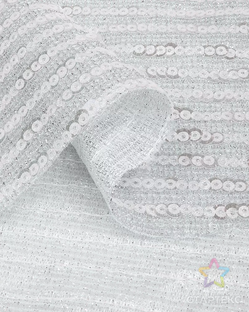 Трикотаж с люрексом и пайеткой 180 гр/м.кв. арт. ЛЮ-115-4-26032.014 - рис. 3
