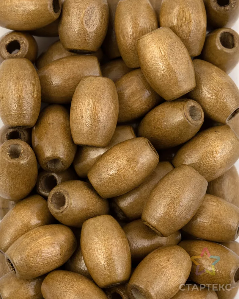 Бусы дерево р.1х1,5 см арт. БДЕ-41-6-30285.003 - рис. 1