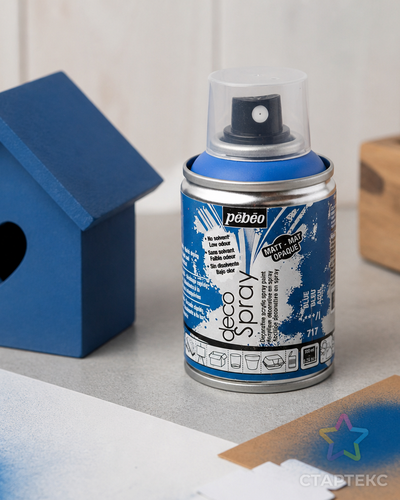 "PEBEO" Краска на водной основе decoSpray (аэрозоль) 100 мл арт. ТХМ-16-1-46865 - рис. 2