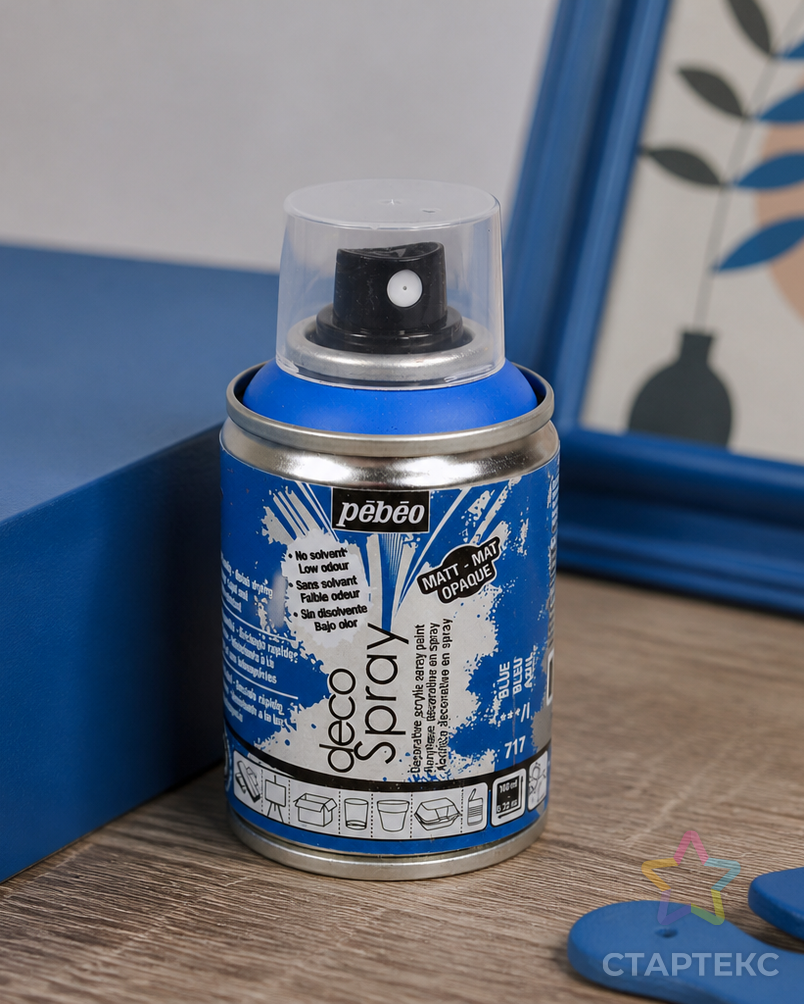 "PEBEO" Краска на водной основе decoSpray (аэрозоль) 100 мл арт. ТХМ-16-1-46865 - рис. 3