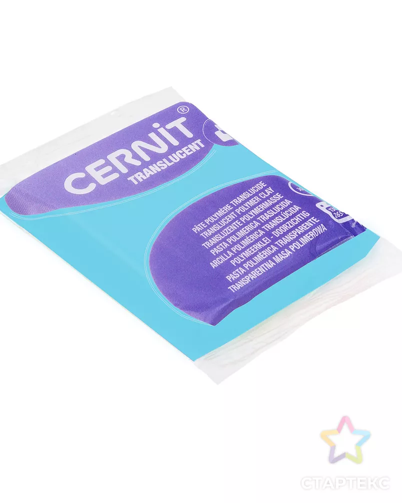 CE0920056 Пластика полимерная запекаемая 'Cernit 'TRANSLUCENT' прозрачный 56 гр. (280 ярко-бирюзовый) арт. АРС-5140-1-АРС0001100876 - рис. 2