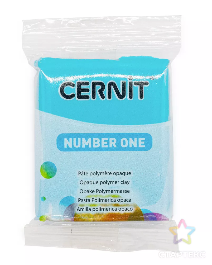 CE0920056 Пластика полимерная запекаемая 'Cernit 'TRANSLUCENT' прозрачный 56 гр. (280 ярко-бирюзовый) арт. АРС-5140-1-АРС0001100876 - рис. 4