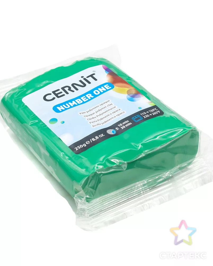 CE090025 Пластика полимерная запекаемая 'Cernit № 1' 250гр. (600 зеленый) арт. АРС-7426-1-АРС0001135996 - рис. 3